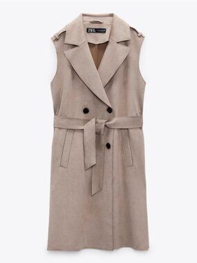 Zara Sleeveless Trench Coat